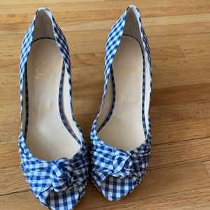 Christian Louboutin Gingham Heels